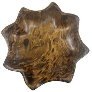 Carved Wooden Jamaican Bowl